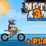 Moto X3M Pool Party unblocked gameplay